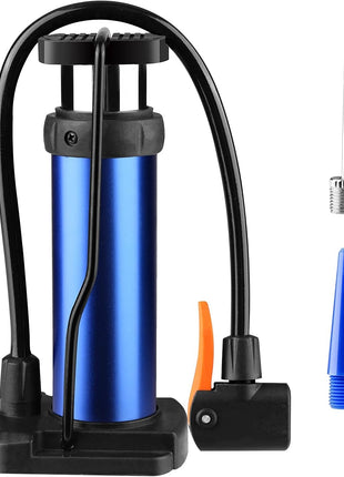 Mini Foot Pump with Gauge 160 PSI – Aluminum Body + Presta/Schrader Compatible