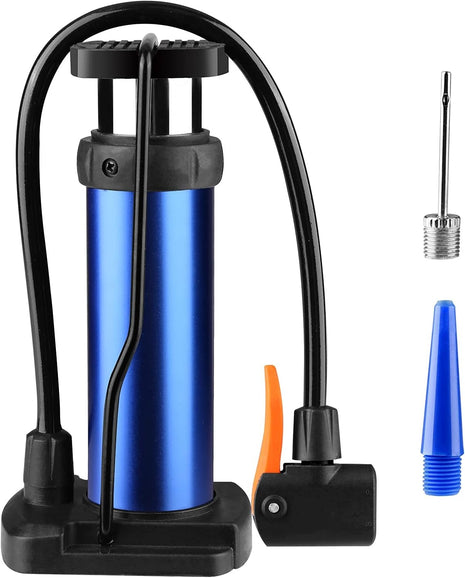 Mini Foot Pump with Gauge 160 PSI – Aluminum Body + Presta/Schrader Compatible