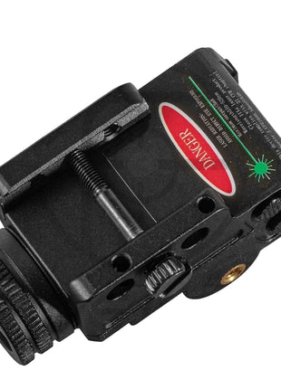 Mini Tactical Green Laser Flashlight 5W – Magnetic Rechargeable Under-Mount – Black Metal