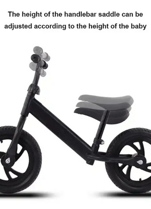 Product Title Kids Balance Bike 12-Inch Wheels High Carbon Steel Adjustable Foam Tires Swivel Handlebar