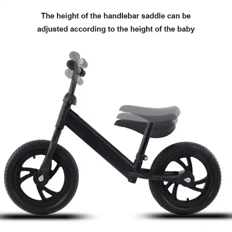 Product Title Kids Balance Bike 12-Inch Wheels High Carbon Steel Adjustable Foam Tires Swivel Handlebar