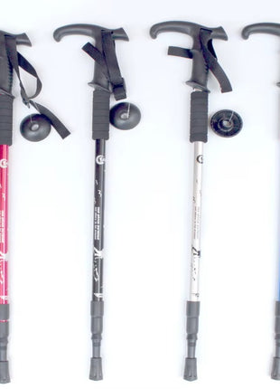 Telescopic Hiking Pole 65–135cm – Lightweight Aluminum Stick with EVA Grip
