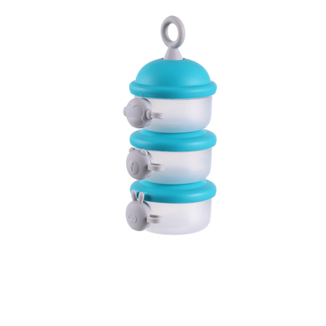 3-Layer Formula Dispenser – BPA-Free Stackable Travel Container with Pour Spout