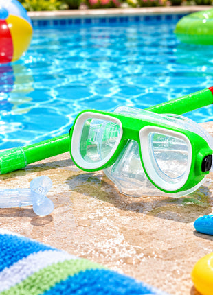 Snorkel and Mask Set for Kids – Flexible Full-Rim