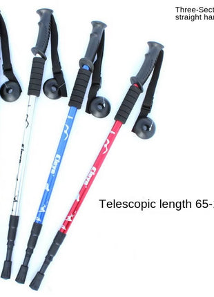 Telescopic Hiking Pole 65–135cm – Lightweight Aluminum Stick with EVA Grip