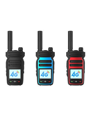 4G Walkie Talkie Android System 3000mAh Li-ion – Optional GPS – 1.77" Display – Red/Blue/Black