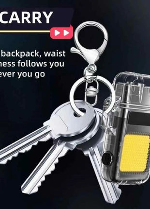 USB Rechargeable Dual Arc Plasma Flashlight Lighter – 2-in-1 Waterproof Windproof LED Light – ABS Plastic