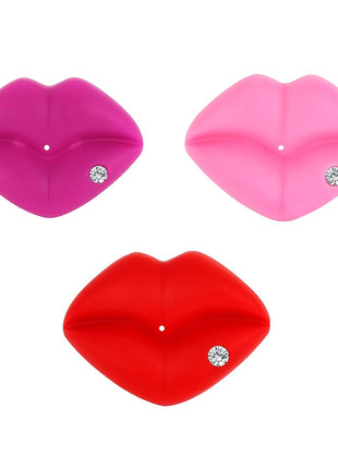 Adepaton Baby Pacifier 2–36 Months Silicone Kiss Lips Shape BPA-Free Chewable Easy-Clean Pink