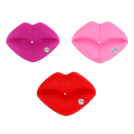 Adepaton Baby Pacifier 2–36 Months Silicone Kiss Lips Shape BPA-Free Chewable Easy-Clean Pink
