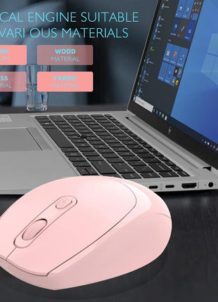 Wireless Rechargeable Mouse – Silent Click – Dual USB & Bluetooth – 1600 DPI