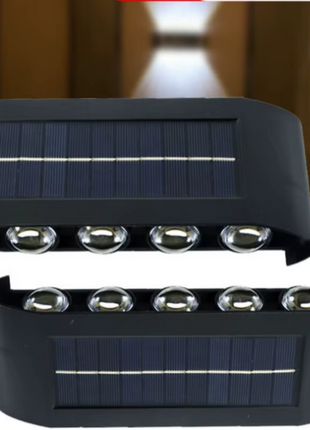 ABS Wall Solar Light – Outdoor LED, Weather resistant, Modern Design