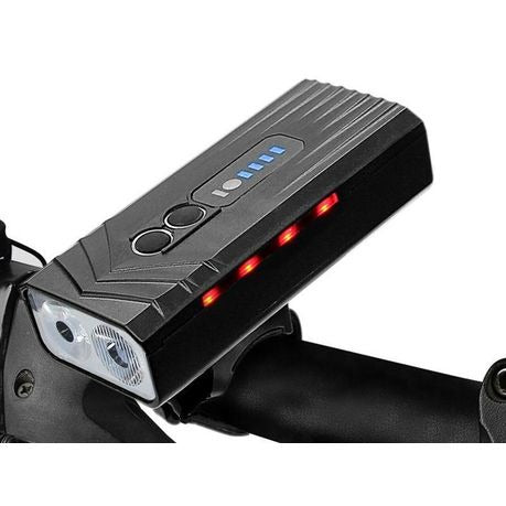 USB Rechargeable Bicycle Front Light 400LM Dual 2x10W LED 2400mAh Water-Resistant with Adjustable Mount