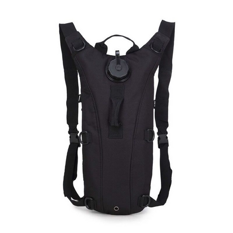 3L Tactical Hydration Backpack with Leakproof Bladder – Oxford Fabric – Black
