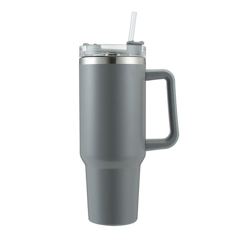 1.2L Stainless Steel Tumbler - Double-Wall Vacuum Insulated, Splash Proof, BPA-Free Lid with Rotating Cover