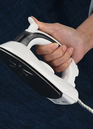 Travel Steam Iron 800W with Collapsible Handle, Non-Stick Soleplate, 0.03 L Tank, 1 m Cord.