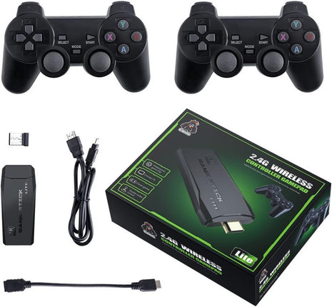 4K Ultra HD Game Stick 32GB Retro Console HDMI – 10,000+ Games with Dual 2.4G Wireless Controllers