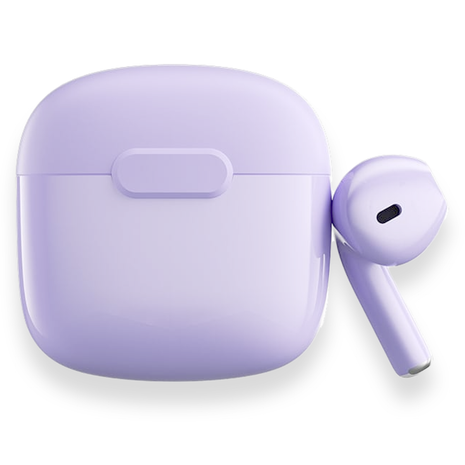 Norden Echo TWS Bluetooth Earphones – True Wireless, Bluetooth 5.0, Charging Case, 10m Range, Type-C Charging, Compatible with Android & iOS - Purple
