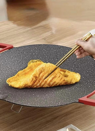 Electric BBQ Grill 1800W Stainless Steel Non-Stick Plate Indoor Smokeless Griddle with Adjustable Temperature & 36cm Surface
