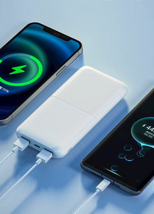 10000mAh Power Bank – Dual Input Type-C & Micro USB – USB-A Output – Lithium-Ion