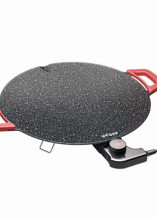 Electric BBQ Grill 1800W Stainless Steel Non-Stick Plate Indoor Smokeless Griddle with Adjustable Temperature & 36cm Surface