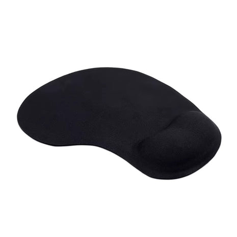 Mouse Pad Gel Wrist Support – Ergonomic Comfort, Non-Slip PU Base, Smooth Fabric – Black