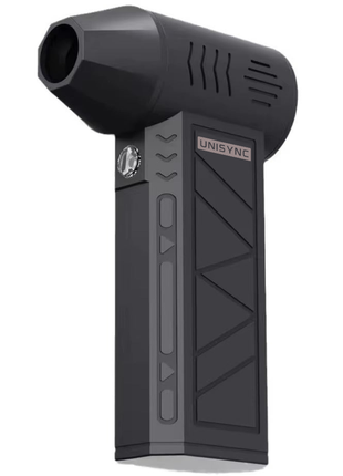 Unisync Mini Jet Fan – 88,000 RPM – USB-C Rechargeable Air Blower – LED Flashlight