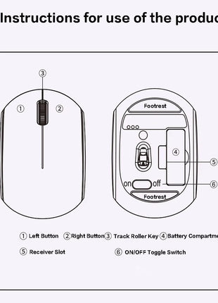 Cat Design Wireless Mouse – Silent Click – Dual USB & Bluetooth