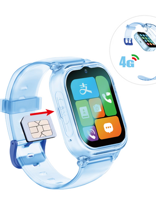 Kids 4G Smartwatch with GPS Tracker, 1.83" HD Screen, SOS, Waterproof, Video Call