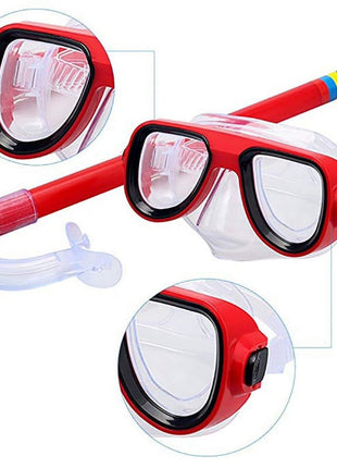 Snorkel and Mask Set for Kids – Flexible Full-Rim