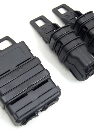 Triple Magazine Pouch Belt Mount Holder for Rifle & Pistol Magazines ABS Plastic Black