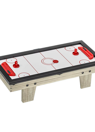 4-in-1 Tabletop Game Set – Compact Wood Game Table with Pool, Air Hockey, Table Tennis & Foosball – Accessories Included