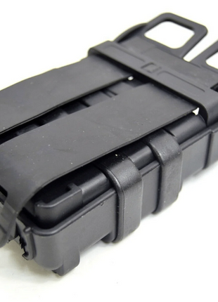 Triple Magazine Pouch Belt Mount Holder for Rifle & Pistol Magazines ABS Plastic Black
