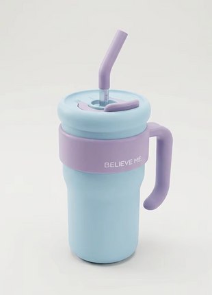 800ml Stainless Steel Insulated Travel Mug with Straw