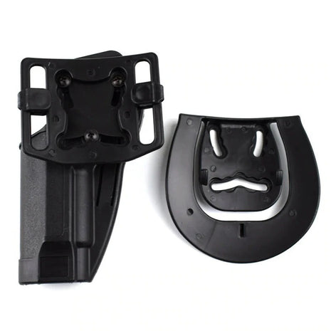 Tactical Gun Holster Fits 1911/G17/G19 – Full Metal – Level 3 Lock – Waist Mount – Black