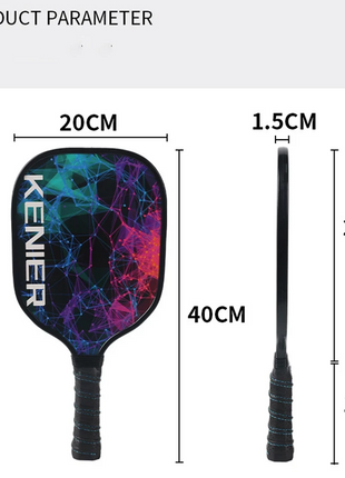 Kenier Pickleball Paddle Set – 2 Wooden Paddles, 4 Outdoor Balls, Carry Bag