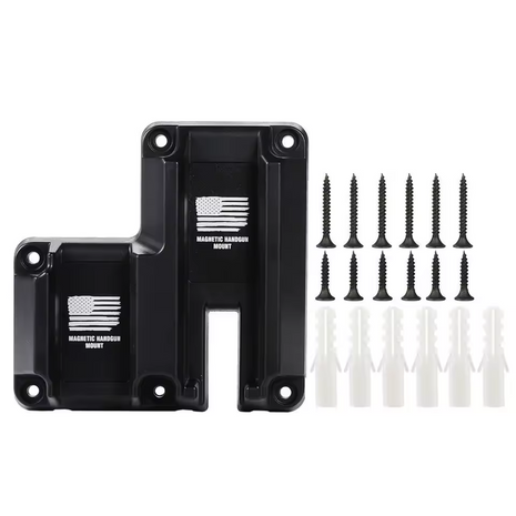 Magnetic Gun Mount Holster 60Lbs – Coated Metal Quickdraw Holder for Handgun & Magazine