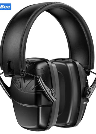 Head Mounted Folding Noise Cancelling Earmuffs for Shooting & Construction Over The Head Foldable Cushion padded Headband Ear Muff