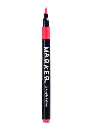 Acrylic Brush Marker Set –  Water-Based Pigment – Multi-Surface – PP Storage Case