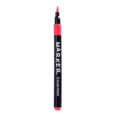 Acrylic Brush Marker Set –  Water-Based Pigment – Multi-Surface – PP Storage Case