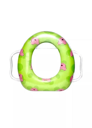 Toddler Potty Training Seat with Handles – Cushioned Toilet Trainer for Kids – Soft Padded with Wall Hook – Assorted Animal Designs