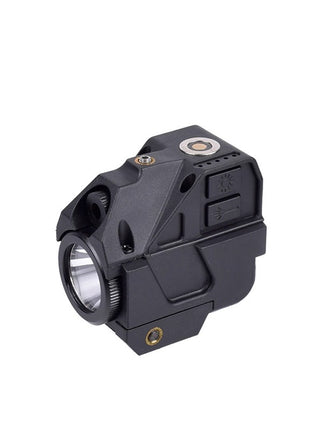 Tactical Flashlight Laser Sight Combo 5W LED – Adjustable Windage/Elevation – Quick Rail Mount – Black