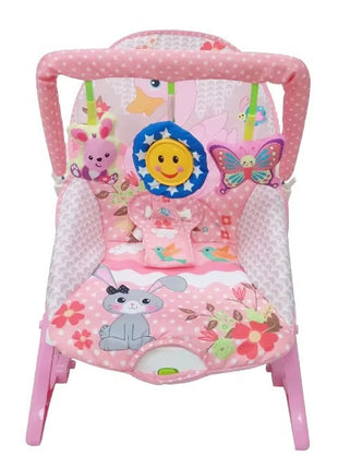 Infant-to-Toddler Rocker Chair 18kg – Soothing Vibration & Musical Toy Bar – Multicolour HW602