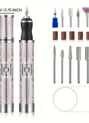 Electric Nail Care Kit 20,000RPM – 19-Piece USB Rechargeable Nail File Set