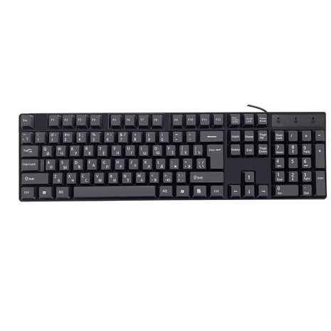 Wired Keyboard and Mouse Set – Full-Size Layout + USB-A Plug – Durable Black Plastic