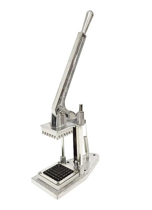 Manual Potato Chip Cutter – 10mm Stainless Steel Grid – Heavy Duty Aluminium Lever Slicer