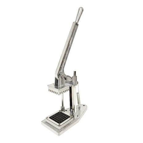Manual Potato Chip Cutter – 10mm Stainless Steel Grid – Heavy Duty Aluminium Lever Slicer