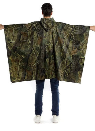 Adult Outdoor Rain Poncho 140 × 200 cm Waterproof Polyester Cape