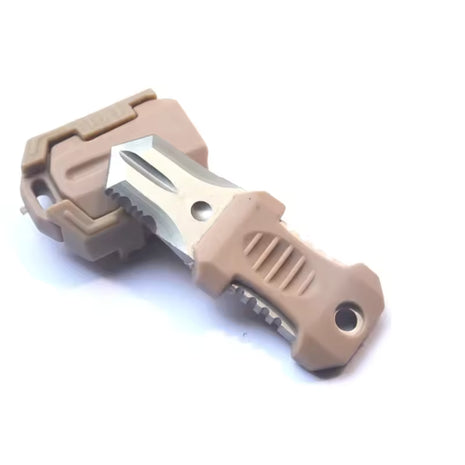 Mini EDC Blade Tool 6.2cm – Fixed Blade Outdoor Survival Utility – Molle Clip Compatible with Buckle Attachment