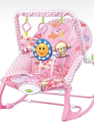 Infant-to-Toddler Rocker Chair 18kg – Soothing Vibration & Musical Toy Bar – Multicolour HW602