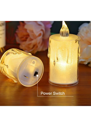 LED Flameless Candles – 24 Pack Warm White Flickering Tea Lights
